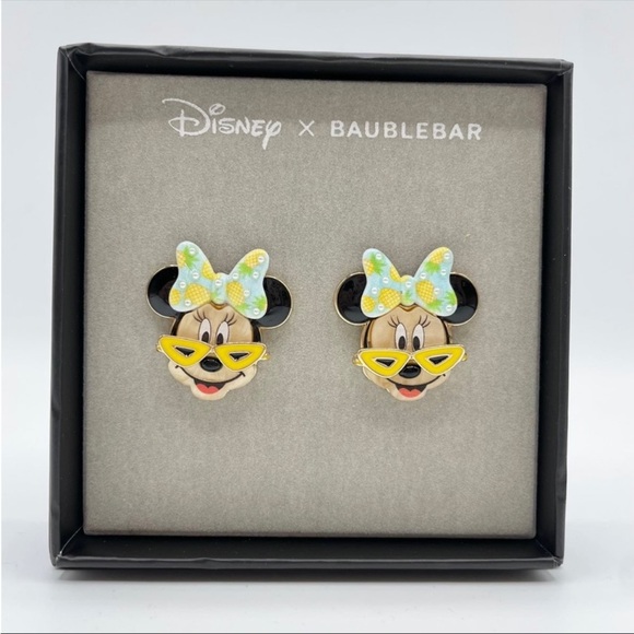DISNEY MINNIE MOUSE x BAUBLEBAR SUNGLASSES STUD EARRINGS - Picture 1 of 1